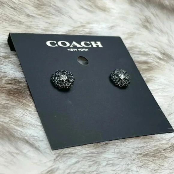 Coach Sparkling Daisy Stud Earrings CD859 ABJ - Picture 2 of 7